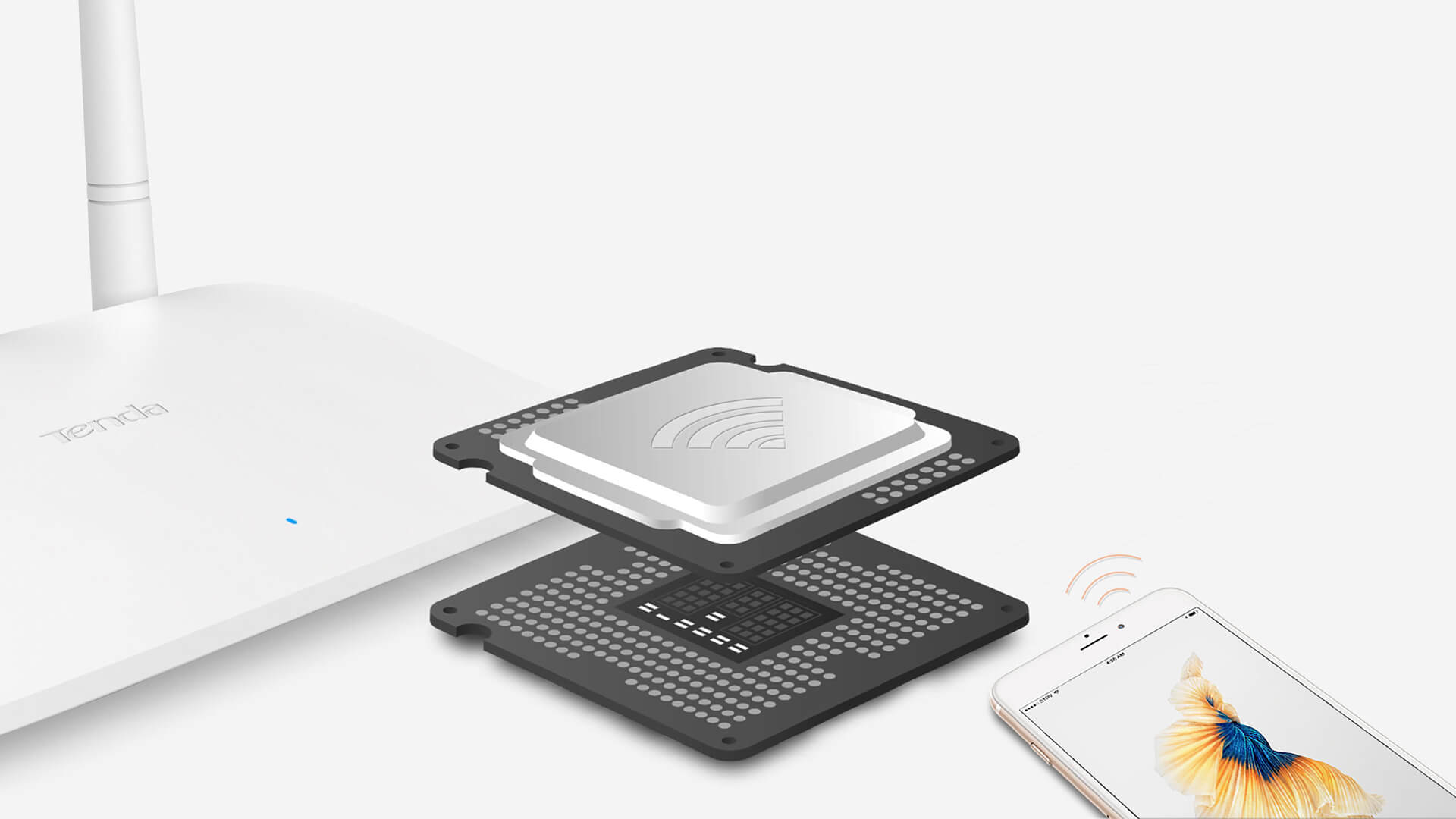 Tenda Router F6 Wlss 600mbps