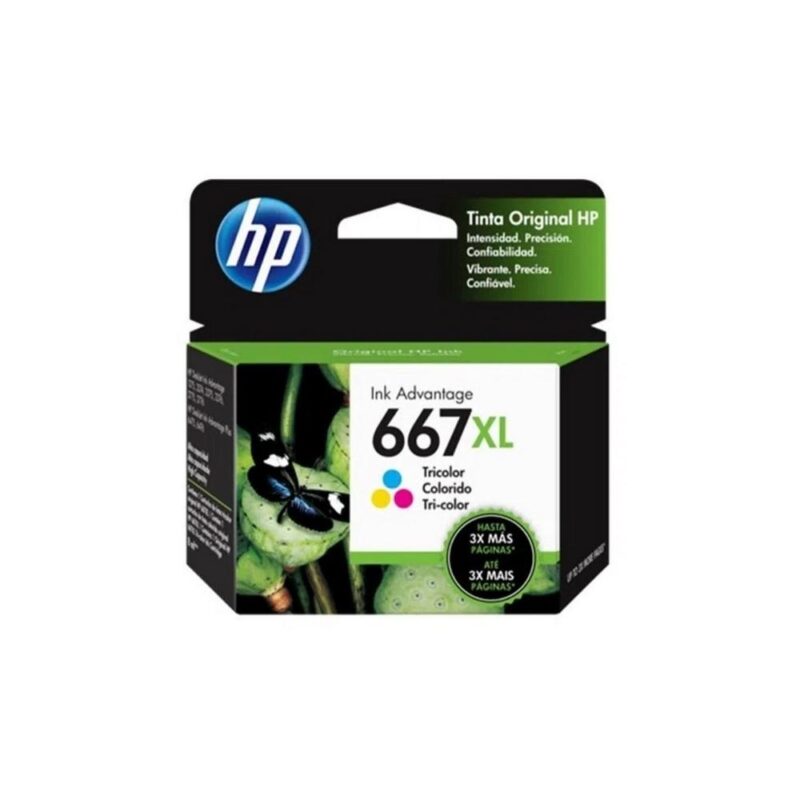 CARTUCHO HP 667XL COLOR 3YM80AL 8ML