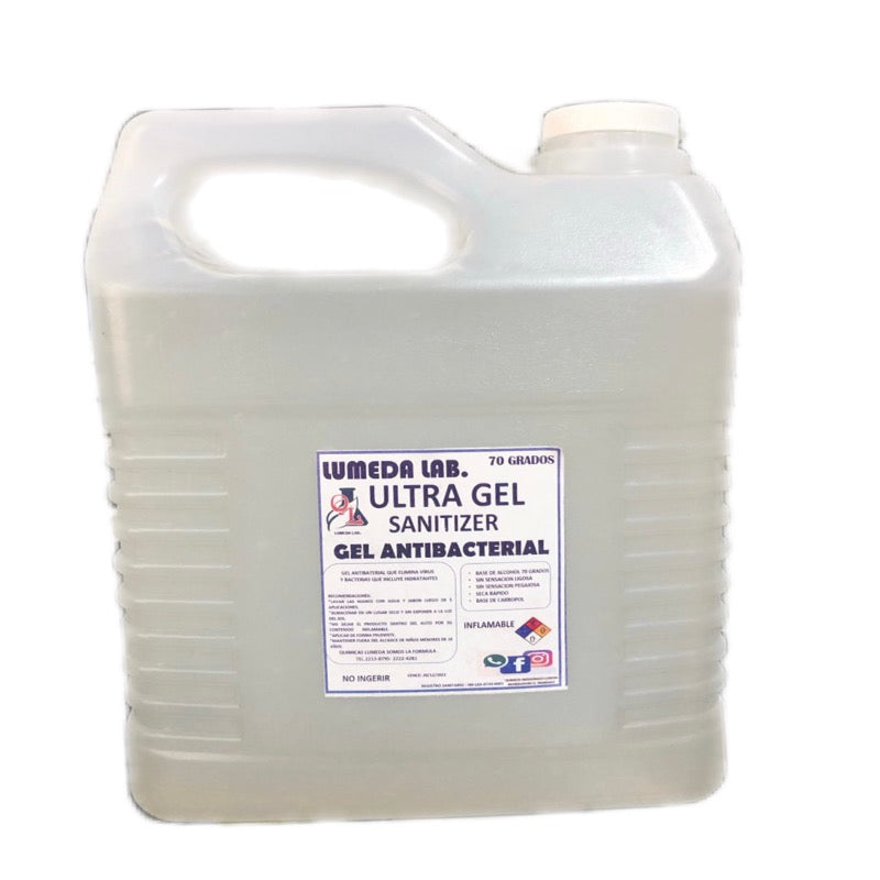 Ultra Gel Lumeda Galon con alcohol al 70%