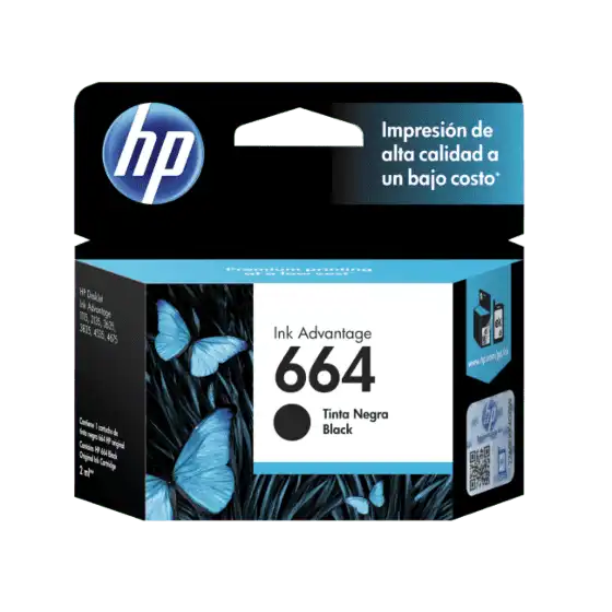 CARTUCHO HP 664 NEGRO F6V29AL