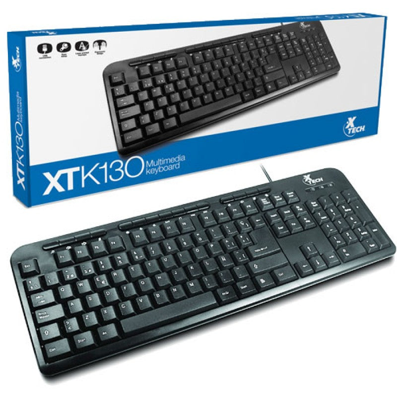 Teclado multimedia XTECH XTK-130