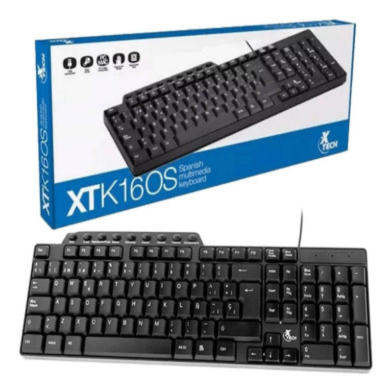 TECLADO Multimedia XTECH XTK-160S